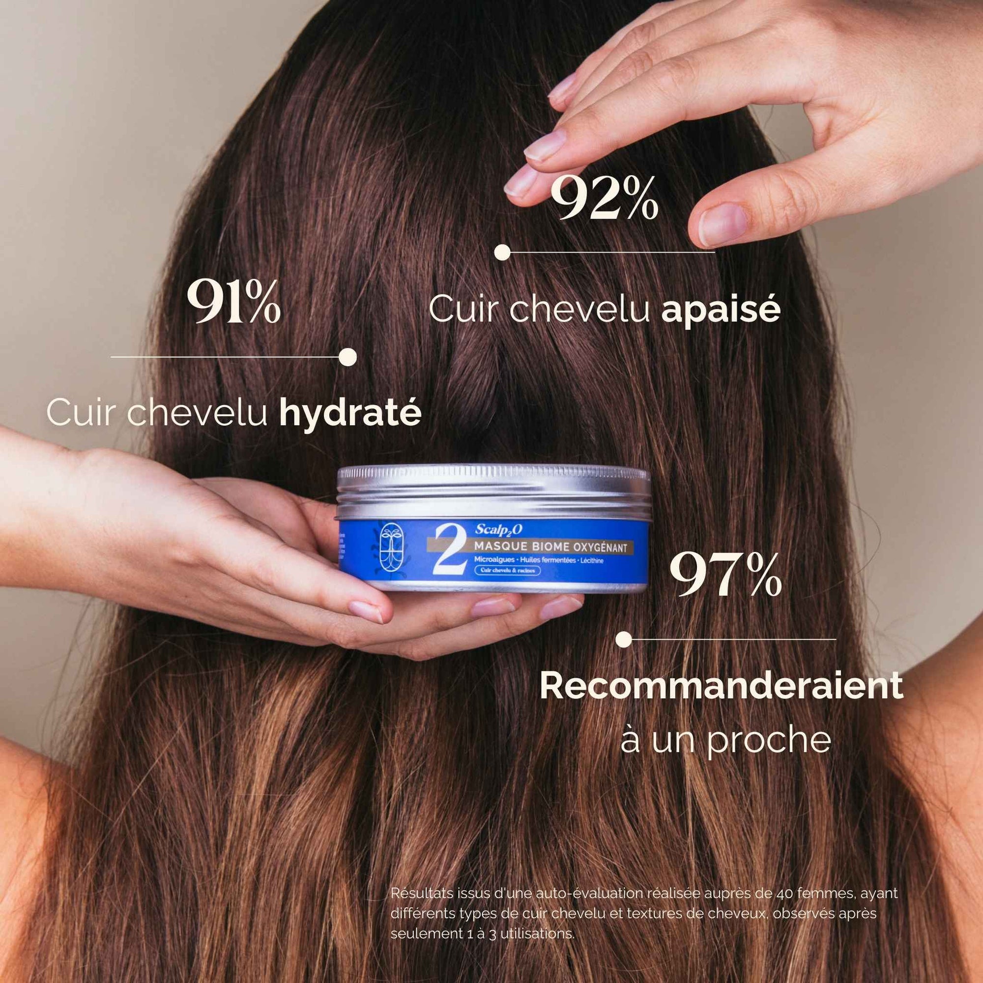 Masque cuir chevelu Apaisant Oxygénant - Néré Biome Scalp Care