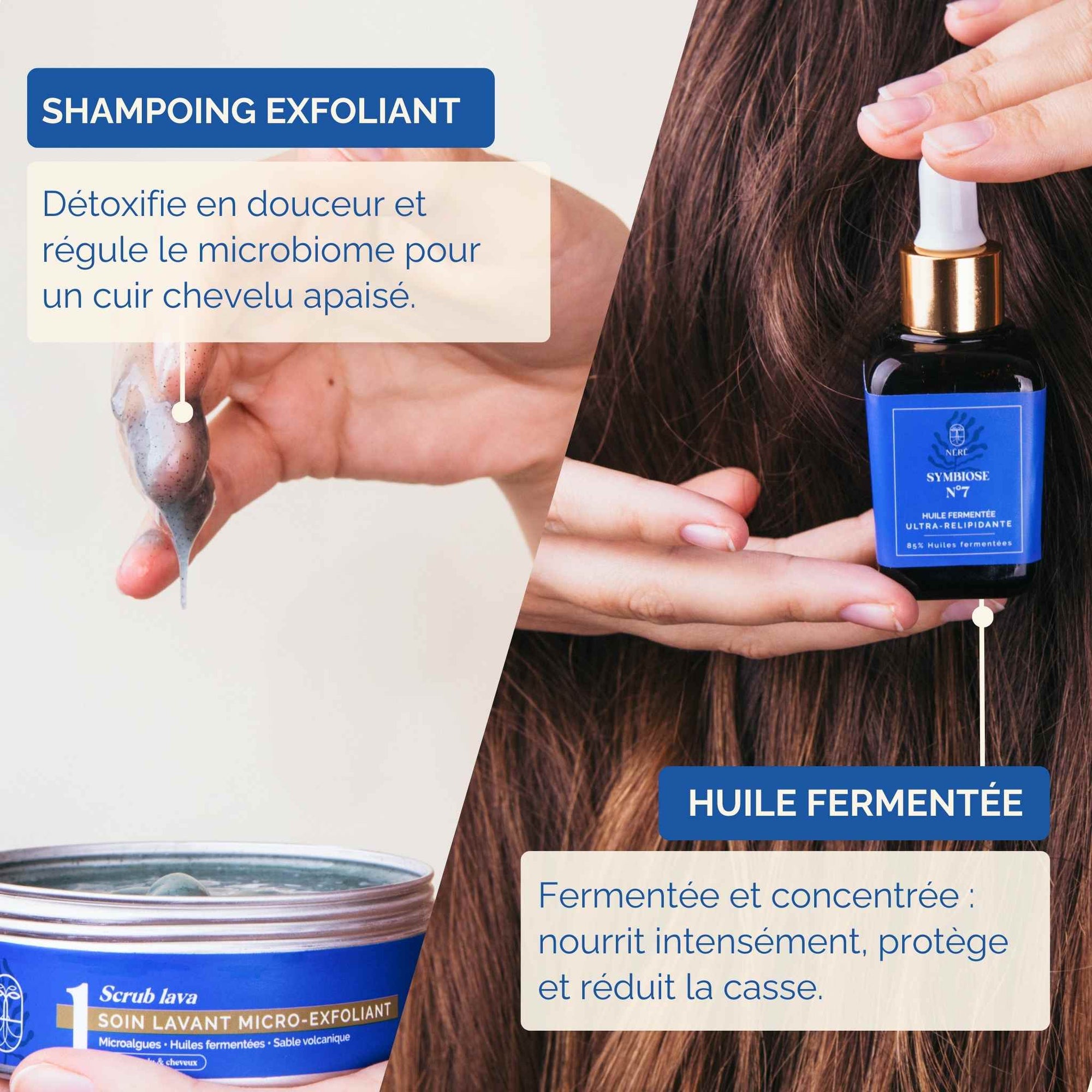 Rituel exfoliation et nutrition - Néré Biome Scalp Care